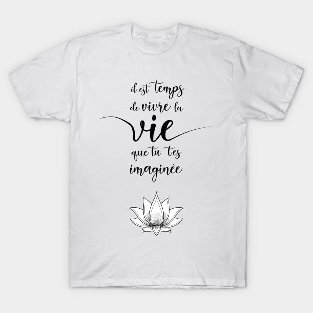 Henry James Quote About Life T-Shirt by AudreyJanvier